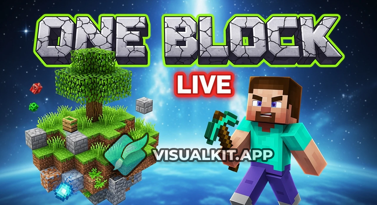 playing oneblock survival in live — OneBlock island, LIVE cam