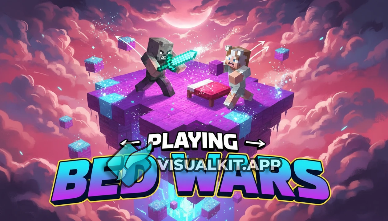 Playing Bed Wars: Epic Minecraft Bed Defense Showdown