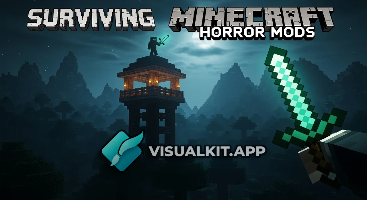 Surviving Minecraft Horror Mods: Night Watchtower & Dark Forest