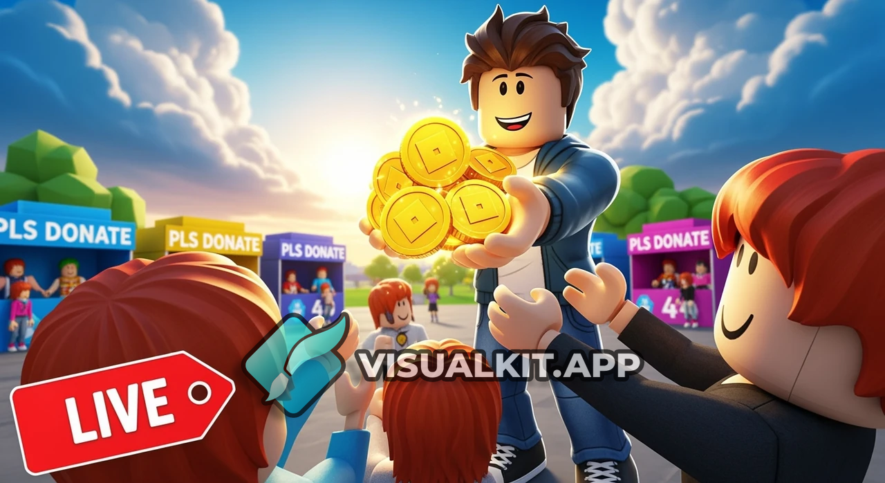 Giving Robux to Bacon Hairs in Roblox Pls Donate (Live)