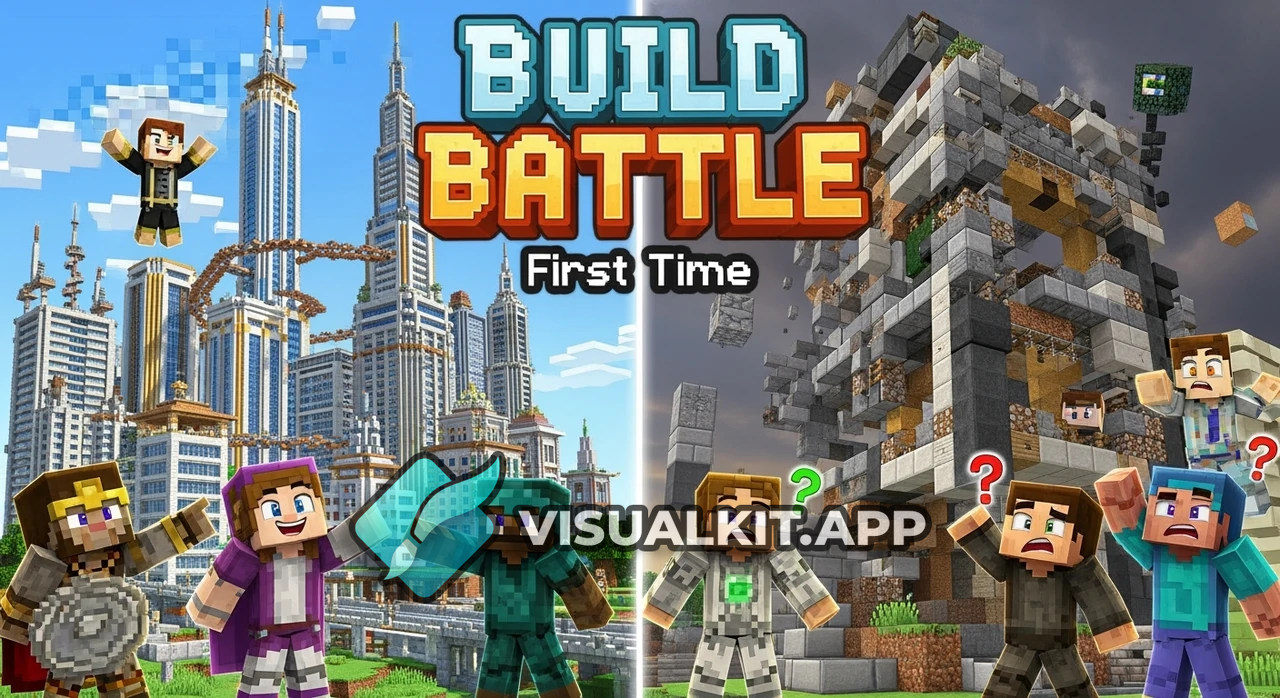 An thumnail for me and my friends' first Hypixel BuildBattle