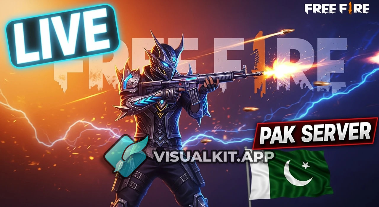 Free Fire Live Stream Pak Server Thumbnail - Epic Promo