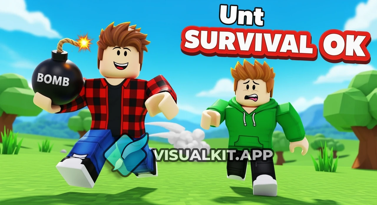 Roblox Player Chasing Another with Classic Bomb | Unt SUrVIVAL OK