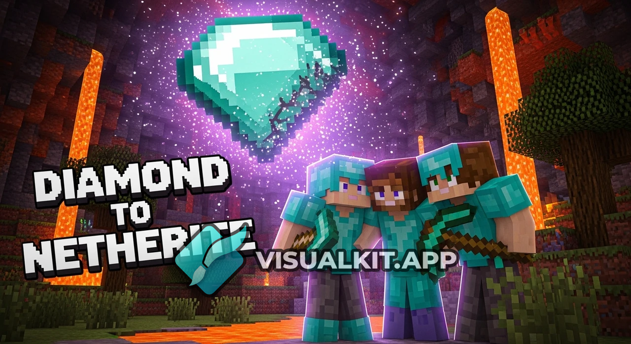 A 4 Player Shifting Diamond to Netherite — Team Upgrade!