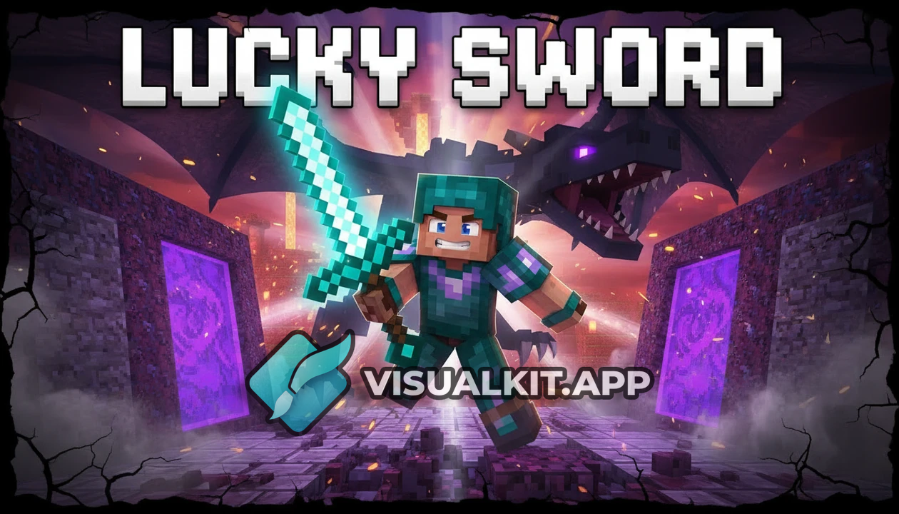 Lucky Sword vs Ender Dragon — Cinematic Minecraft Portal Duel