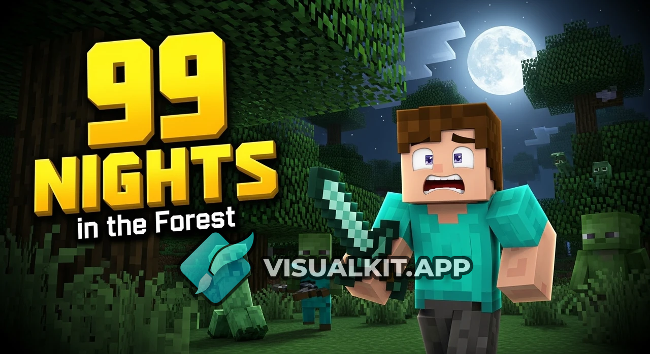 99 Nights in the Forest Gameplay - Minecraft Survival