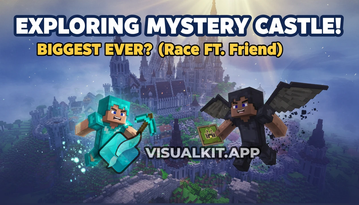 Minecraft - Exploring the Biggest Mysterious Castle With Friend