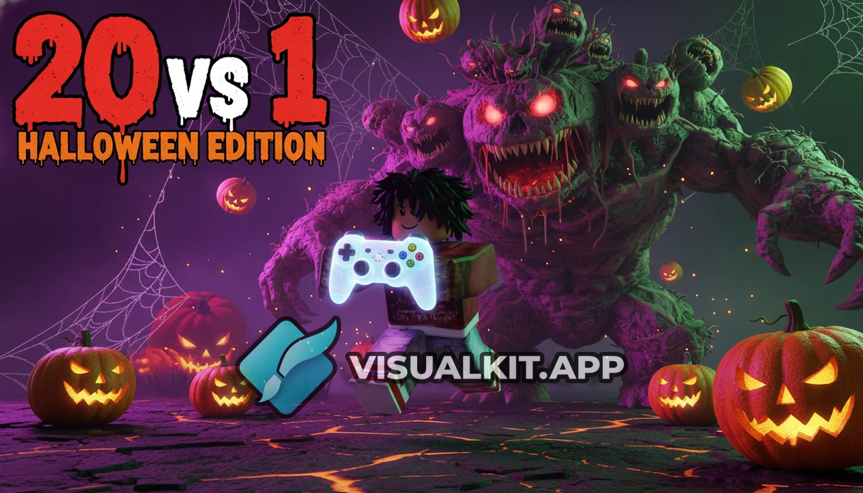 Roblox 20 vs 1 Halloween Edition — Pumpkins & Controller