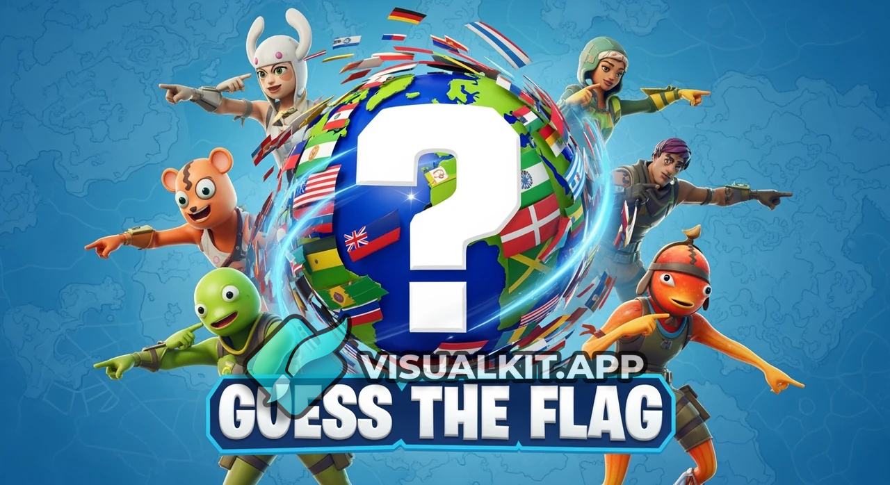 a fortnite map Guess The Flag Thumbnail — Map Flag Challenge