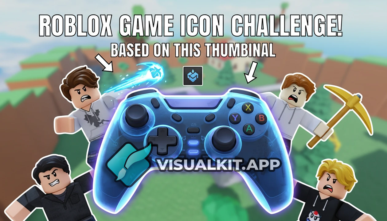 Make a Roblox Game Icon Using Blended Faces & Controller