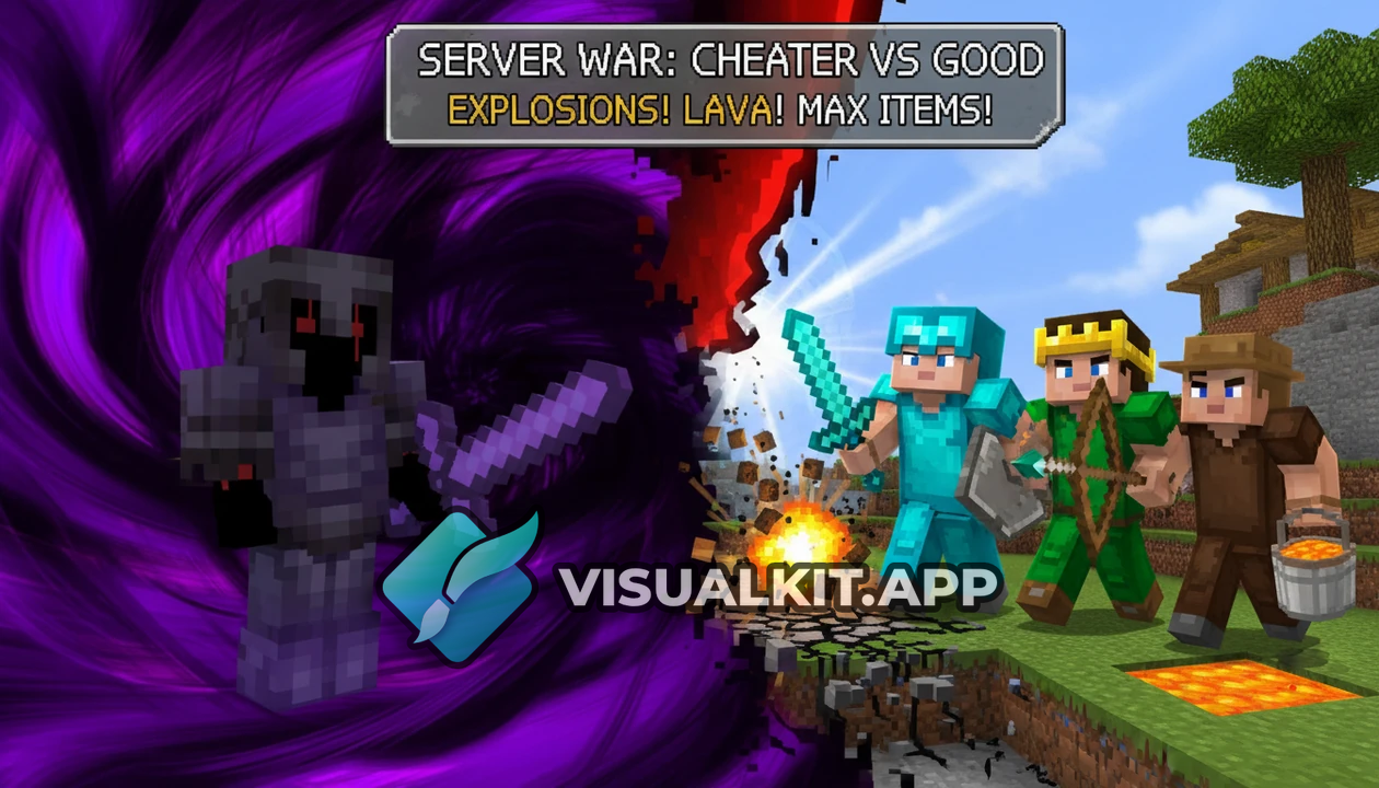 Minecraft: War vs Cheater/Exploiter - Good Side of Server