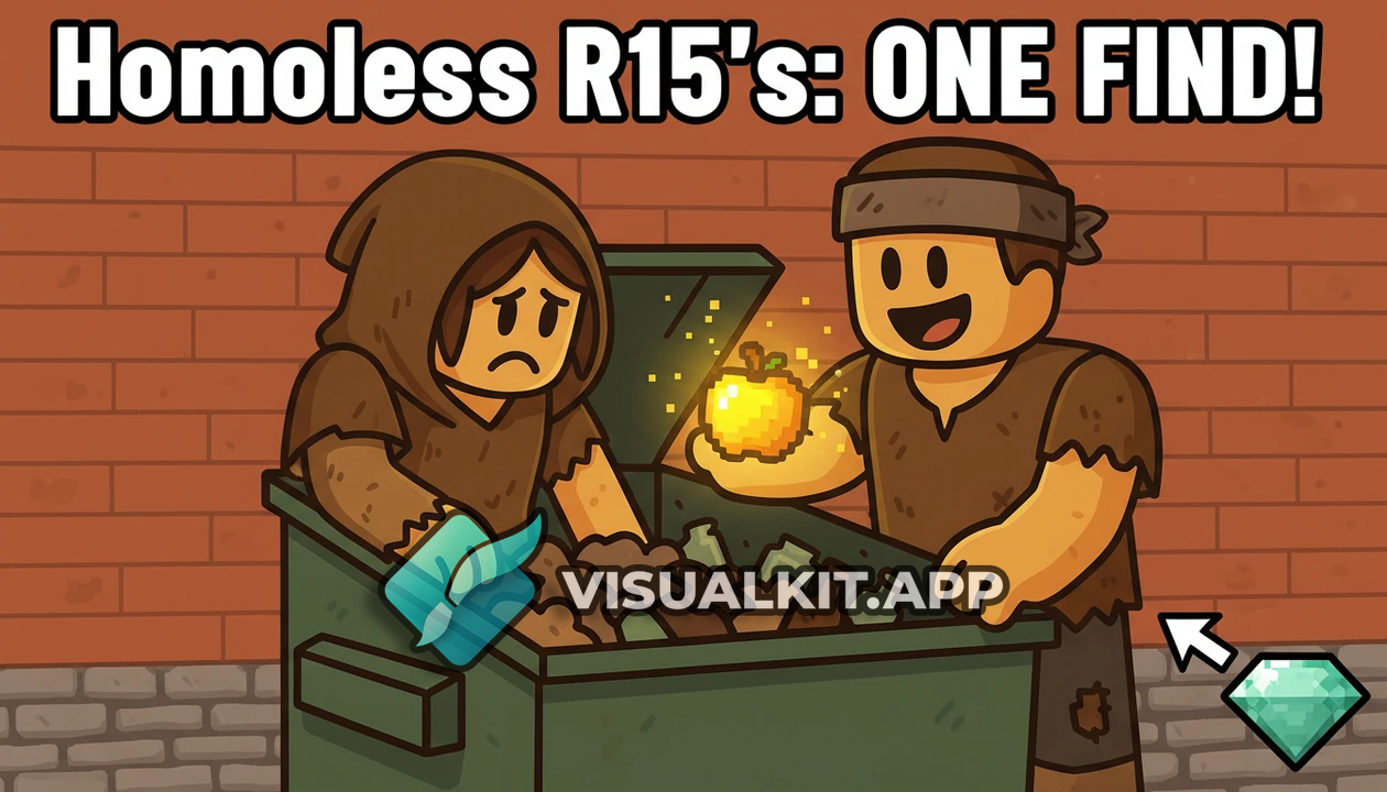 Minecraft: 2 Homeless Roblox R15 Search Dumpster — Glowing Find