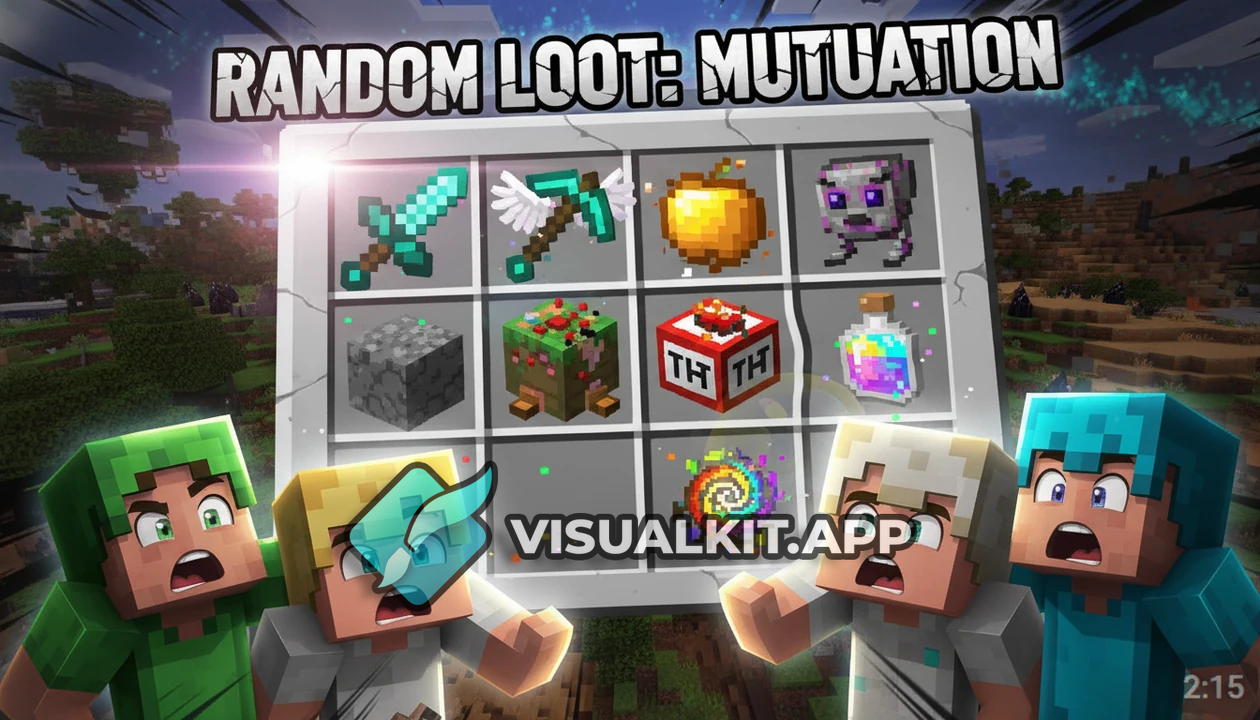 Minecraft Random Loot - Item Mutation Thumbnail Reveal