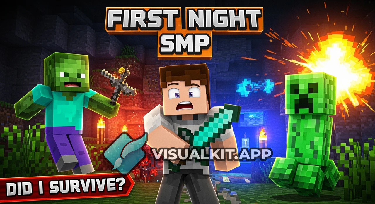 Minecraft SMP First Night: I Join My Friend — Did I Survive?