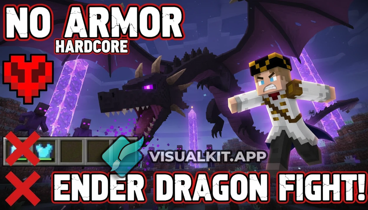 Can I Beat Minecraft No Armor in Hardcore? Ender Dragon