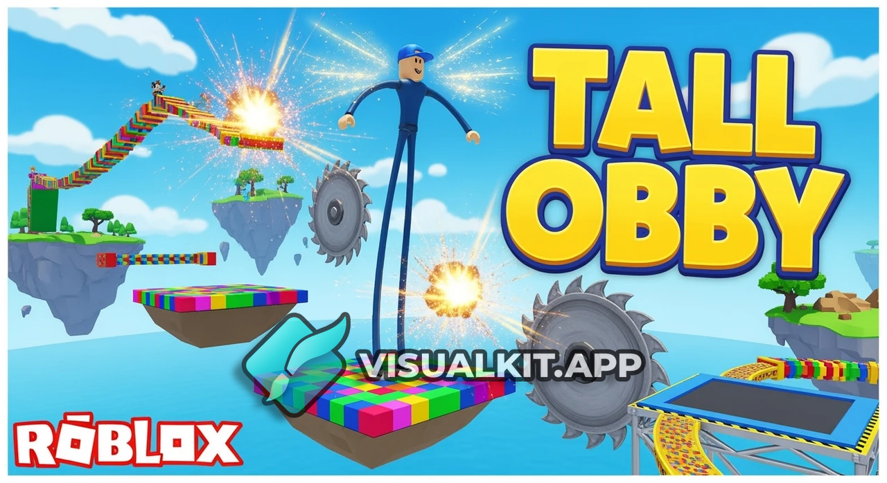 Obby but Your Tall in Roblox — Giant Avatar Towers Over Map