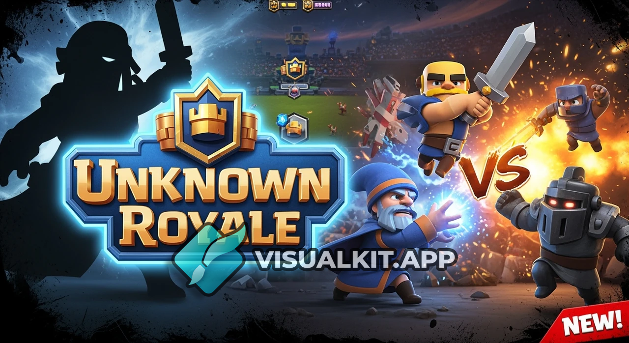 Clash Royale Logo Reveal: 'Uknown Royale' Emblem Close-up