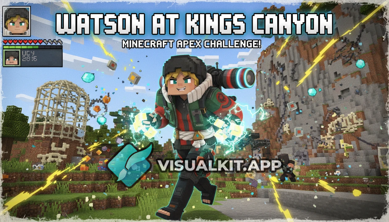 Minecraft: Wattson is at Kings Canyon - Blocky Crossover