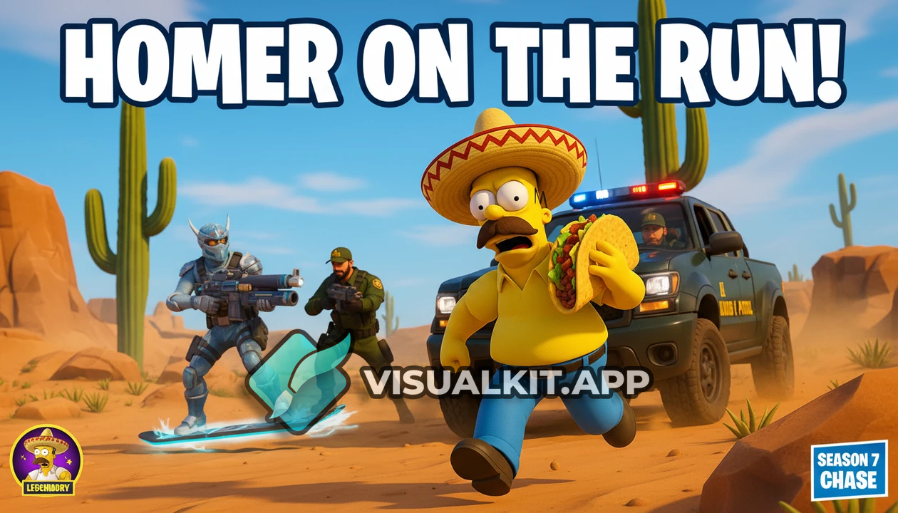 Fortnite: ICE Border Patrol Chases Mexican Homer Simpson