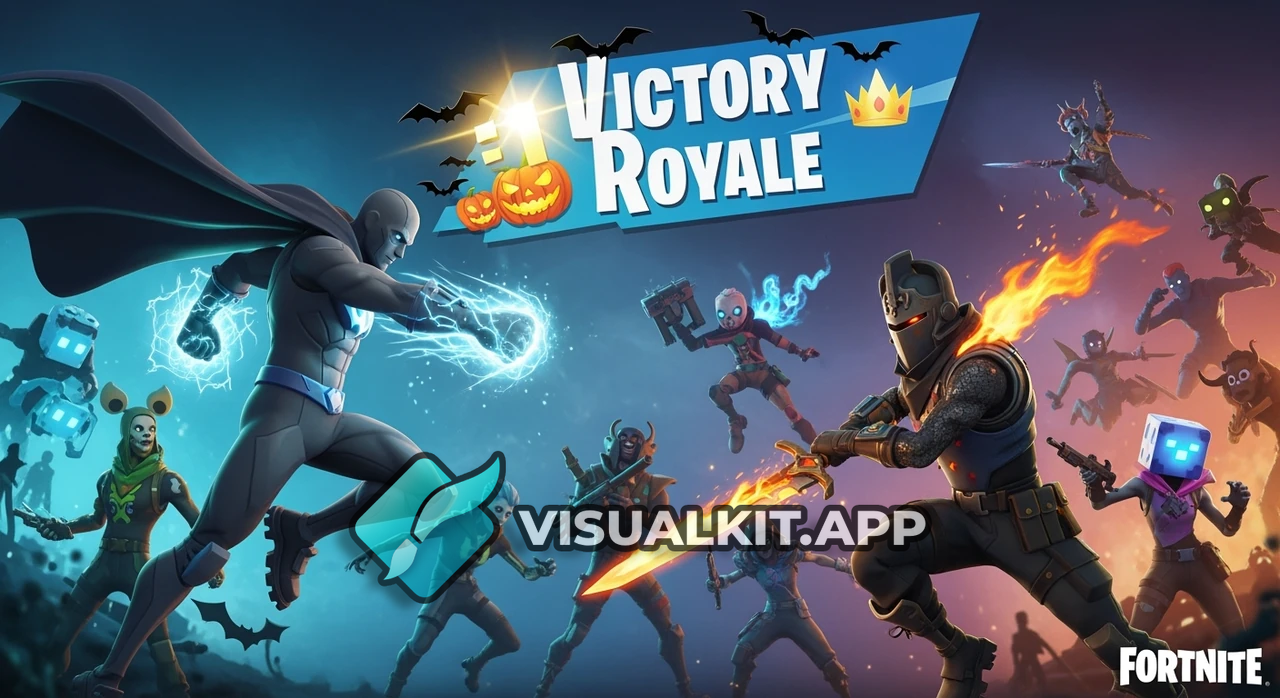 Fortnitemares 2025 Victory: Grey Superhero & Blitz Knight