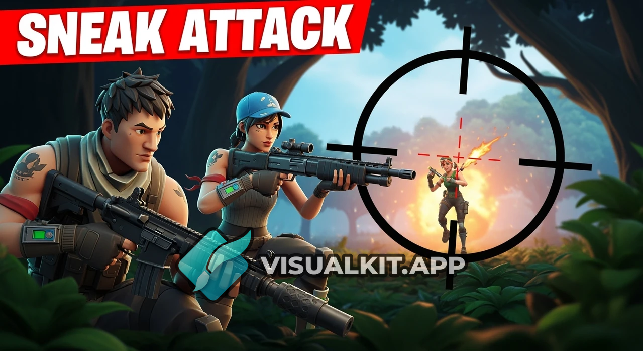 Fortnite: Kuno & Pitstop Sneak Up on TNTina — Aim Target Showdown