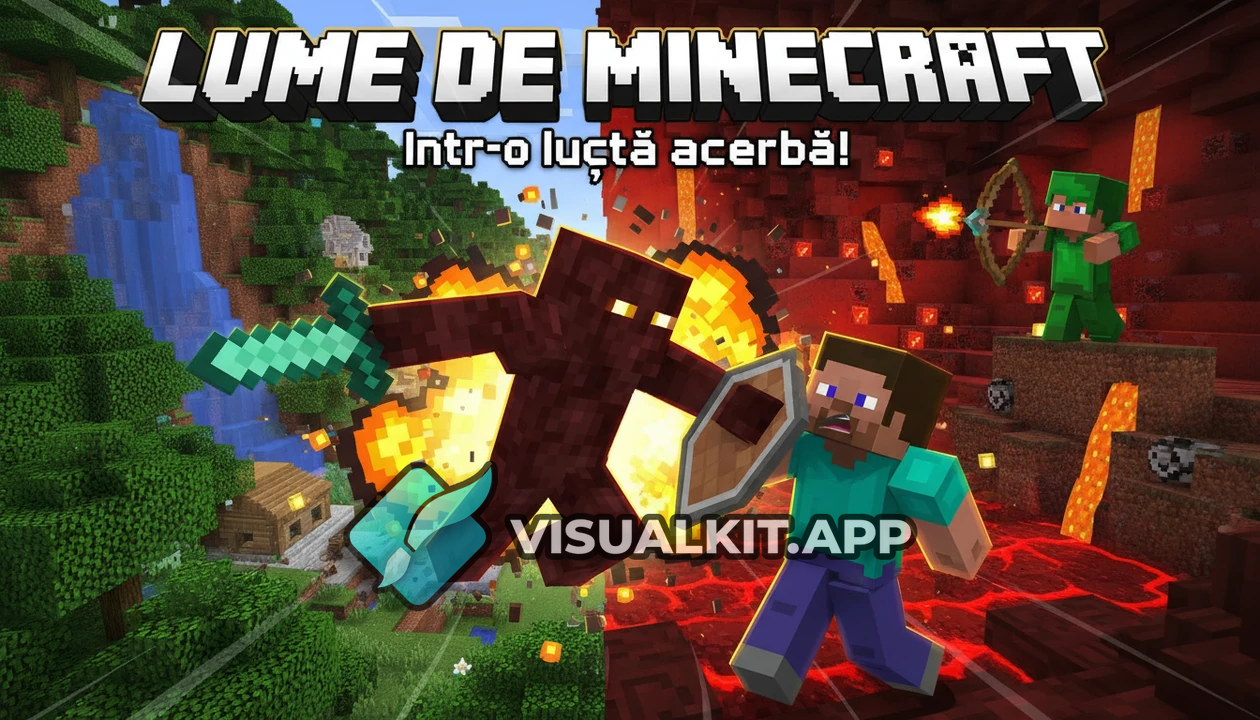 Se afla intro lume de Minecraft — player avatars in new world