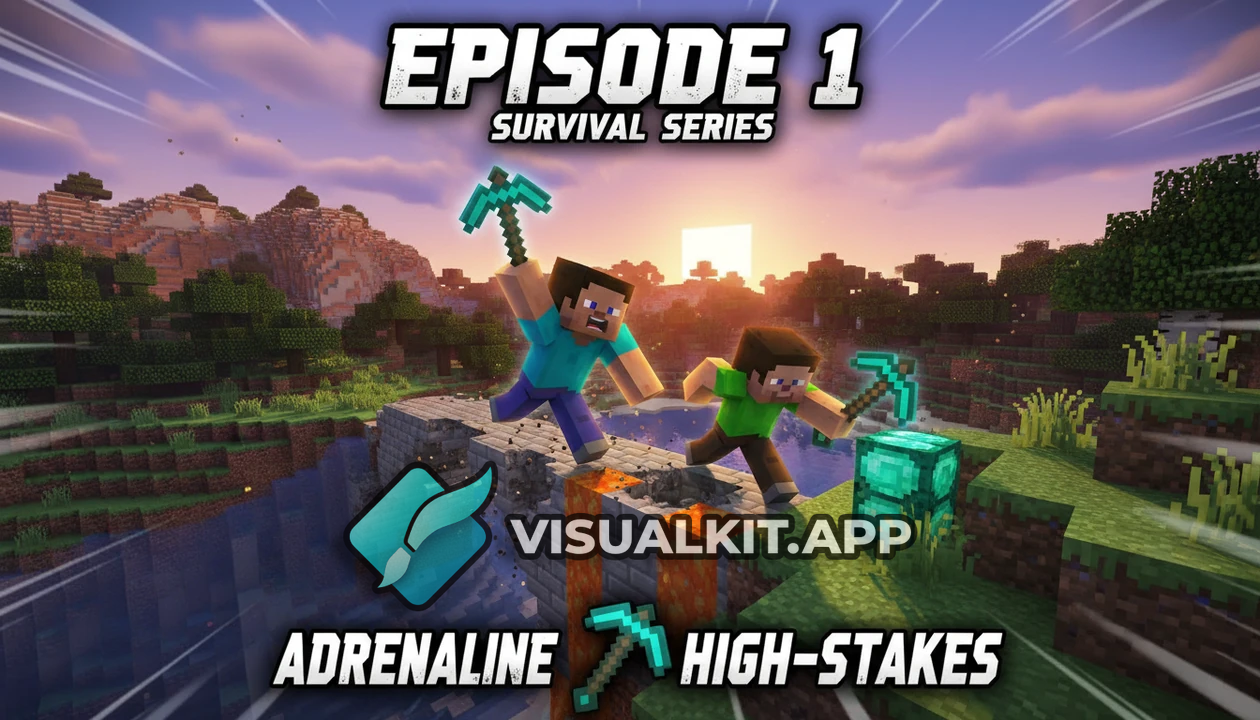 Minecraft Episode 1 Survival Series — Diamond Pickaxe Intense