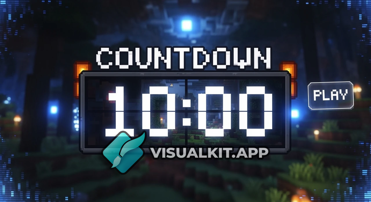 Minecraft Silent Count Down of 10 Minutes — Timer Scene