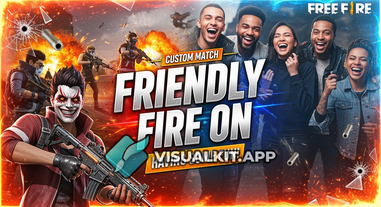 Free Fire Max custom match with friends — friendly fire fun