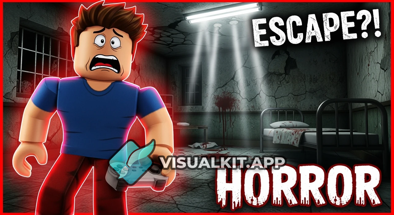 Scared Roblox Character in a Mental Horror Room - Intense