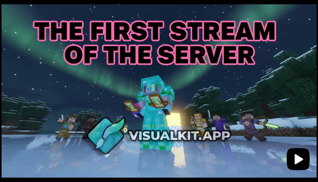 Minecraft Cinematic: Character Standing & Hot-Pink 'THE FIRST STREAM'