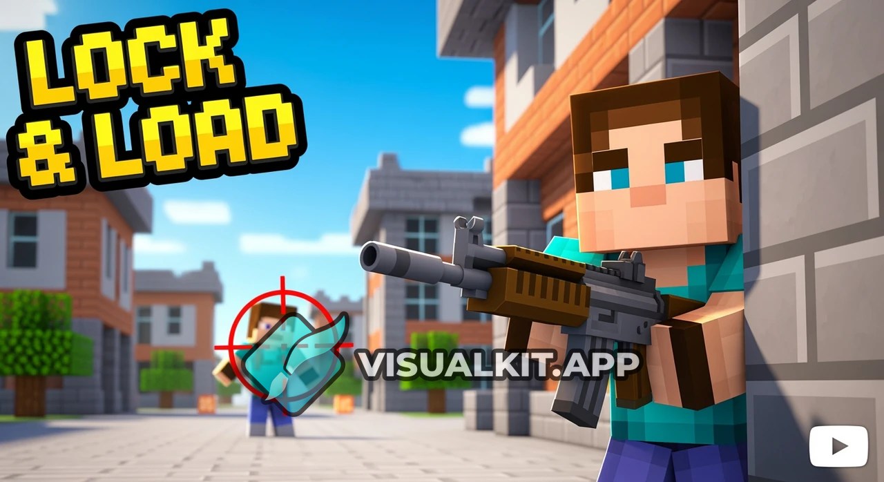 Minecraft Thumbnail: Making a Roblox 'Lock & Load' FPS