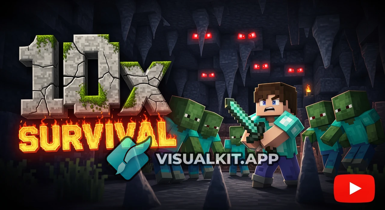 Minecraft 10 Times Life Survival — Epic Multiplier Survival