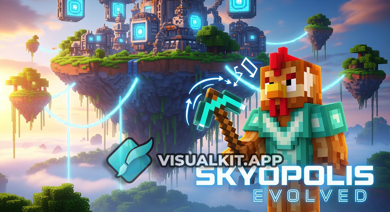 Cinematic Minecraft: Skyopolis Evolved Floating Island Scene