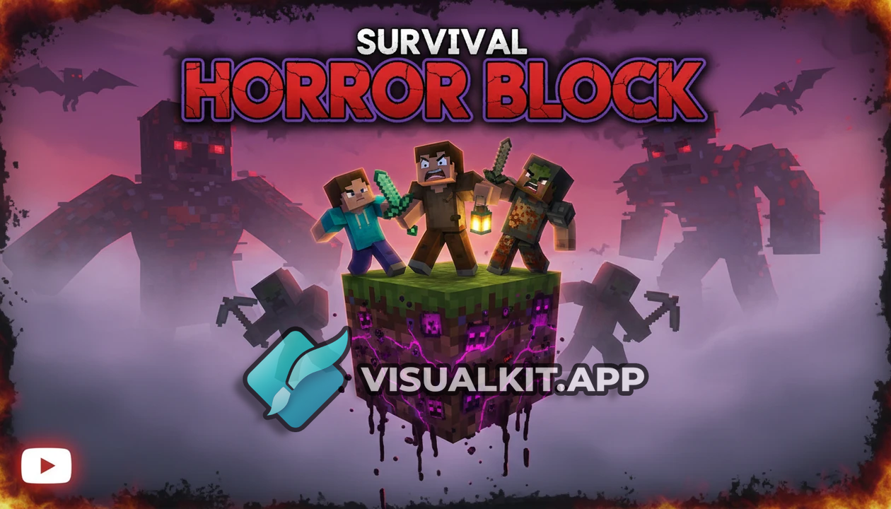 Surviving One Minecraft Horror Block — Face-Off Survival