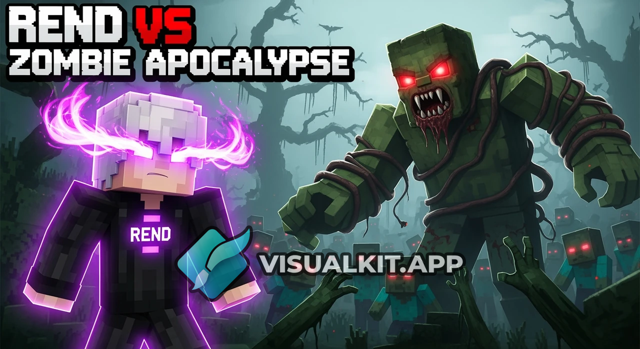 Minecraft REND vs Zombie Apocalypse — Purple-Eyed Showdown