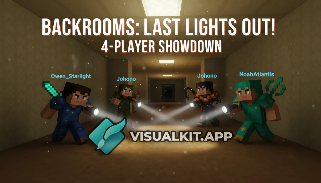 Minecraft Backrooms: Owen_Starlight, NoahAtlantis, Johono & ownthezone