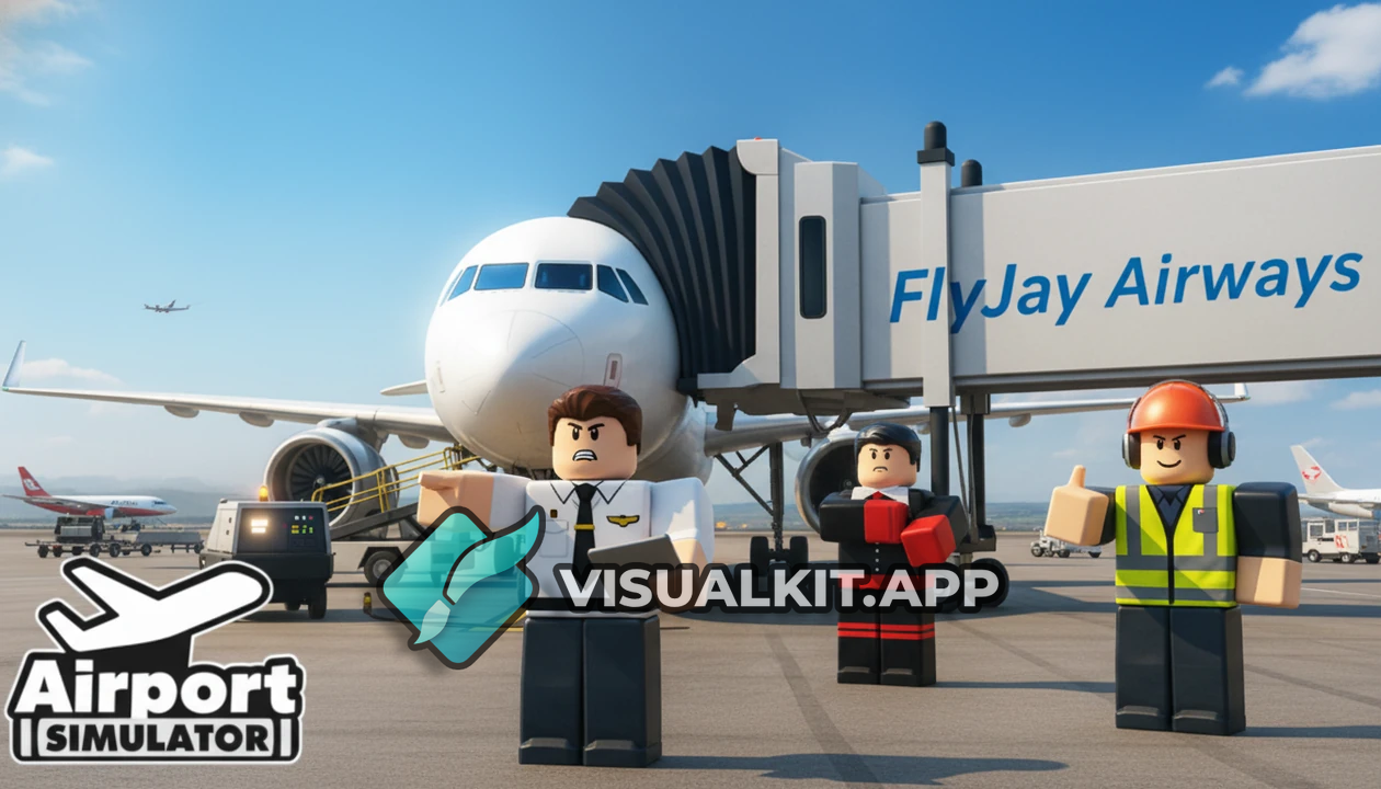 Roblox: Replace Airport Simulator Logo with FlyJay Airways
