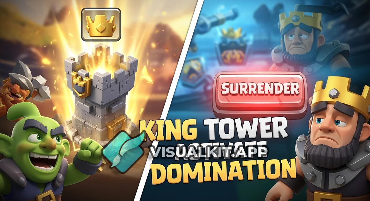 Purely Dominated: Opponent Surrenders After My King Tower