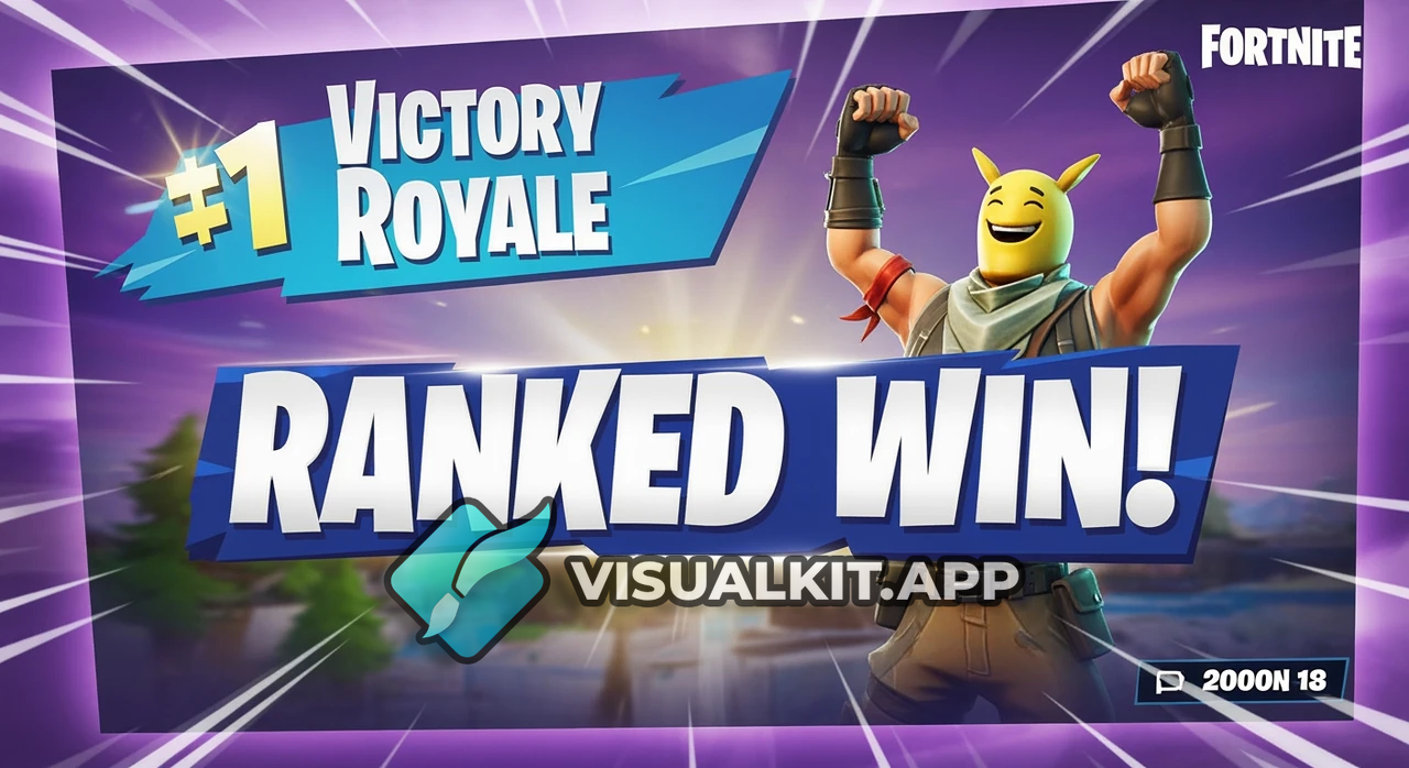 fortnite ranked win - Clutch Ranked Victory Thumbnail | Top Elims