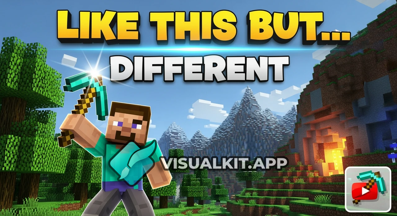Minecraft Thumbnail - like this but different: Bright Hero