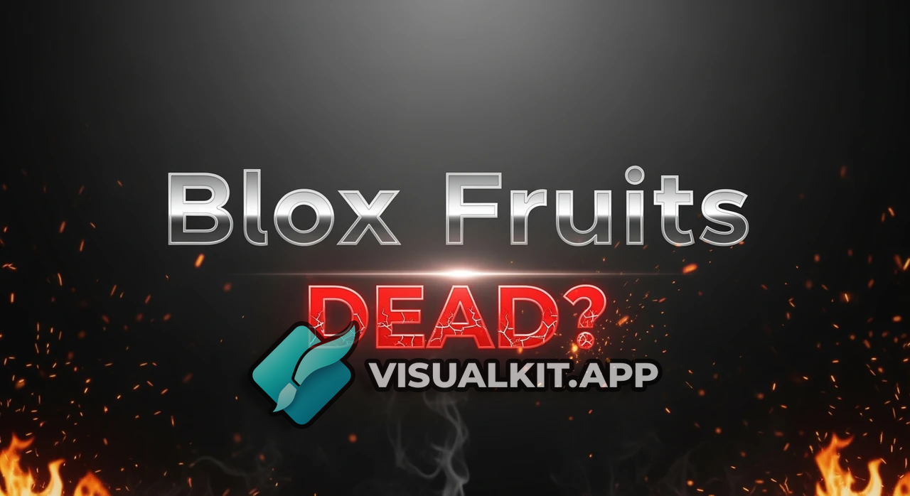 Blox Fruits DEAD? — Bold Dramatic Mysterious Roblox Thumbnail