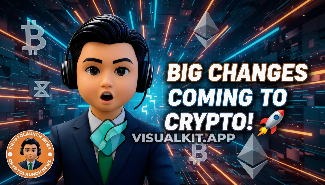 Create a 16:9 YouTube Thumbnail for Cryptolaunch News