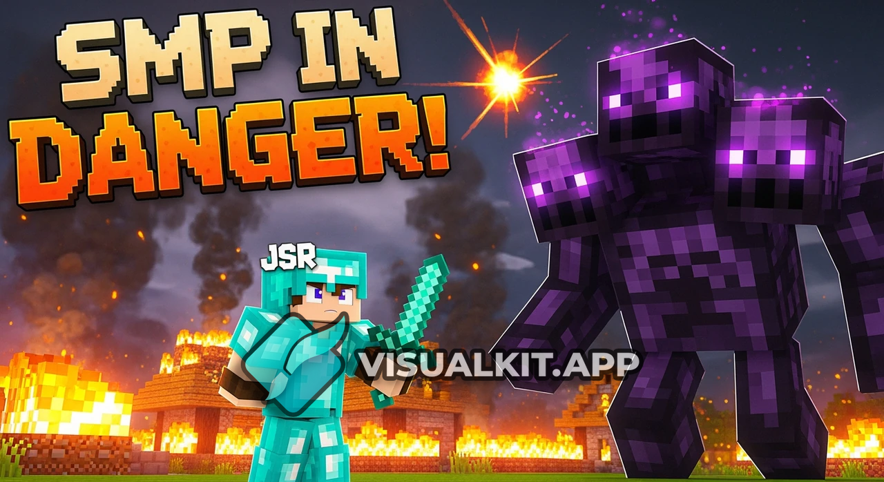 Minecraft — My SMP in Danger: JSR SMP Base on Fire