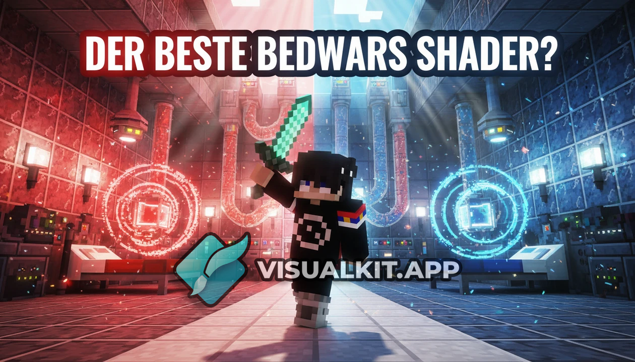 Minecraft realistisches Bedwars-Labor-Thumbnail erstellen