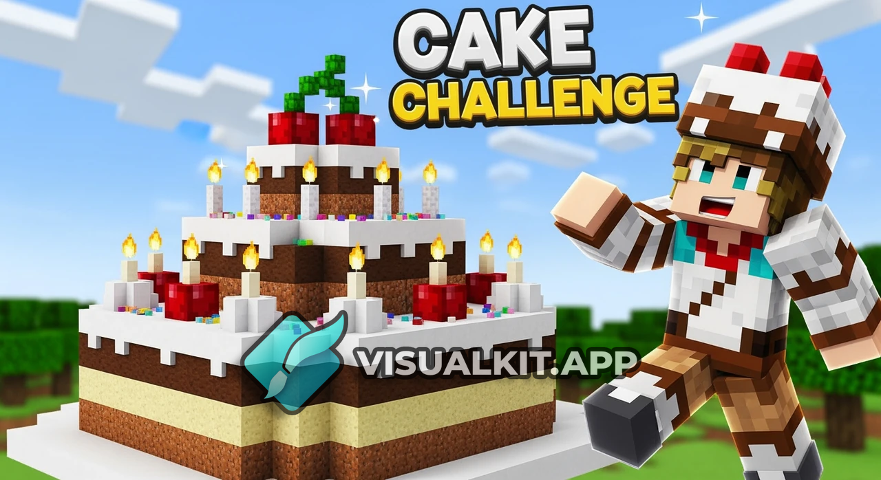 Minecraft Build Chalenge of Cake — Keep a Good Skin!