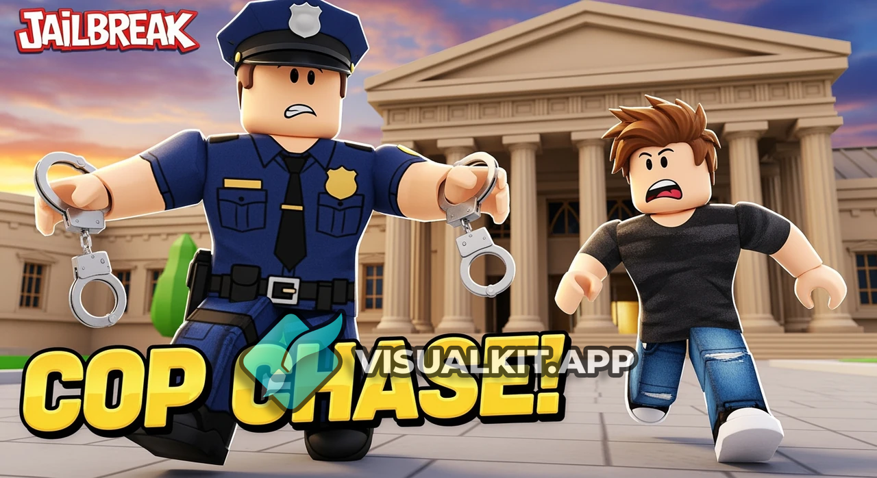Police Officer Chasing Me with Handcuffs at Museum — Jailbreak