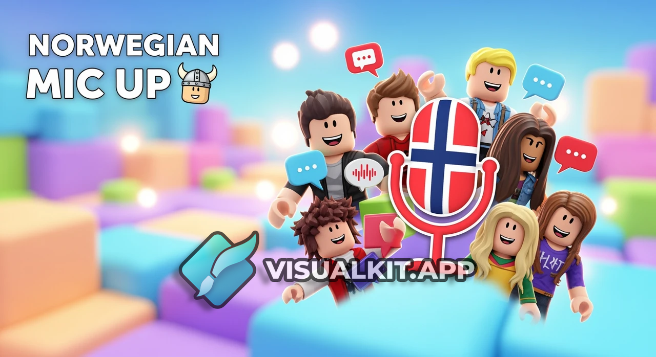 Roblox Thumbnail: Norwegian Mic Up - Social Talking Game Intro