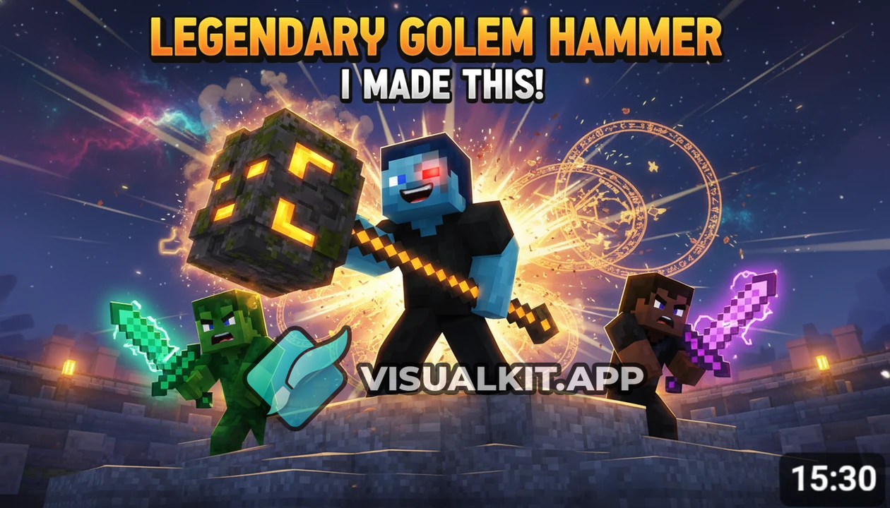 I Made the Legendary Golem Hammer on Hoplite - Minecraft