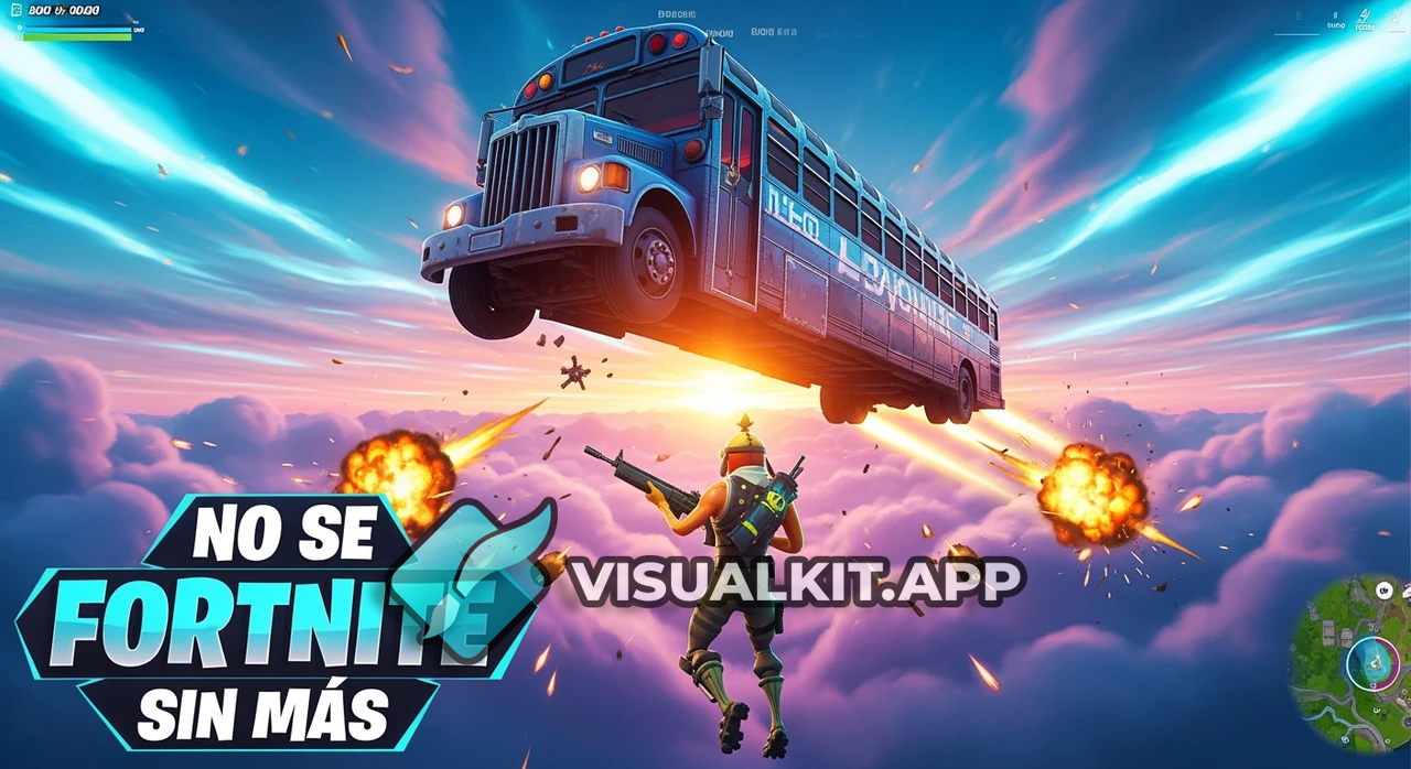 No se Fortnite sin más – Miniatura épica con skin y bus